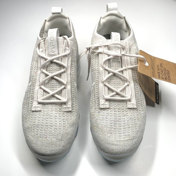 Nike Air VaporMax Flyknit 2021 Phantom Off White DJ9975-001 Women’s Size 10.5 - Picture 9 of 11